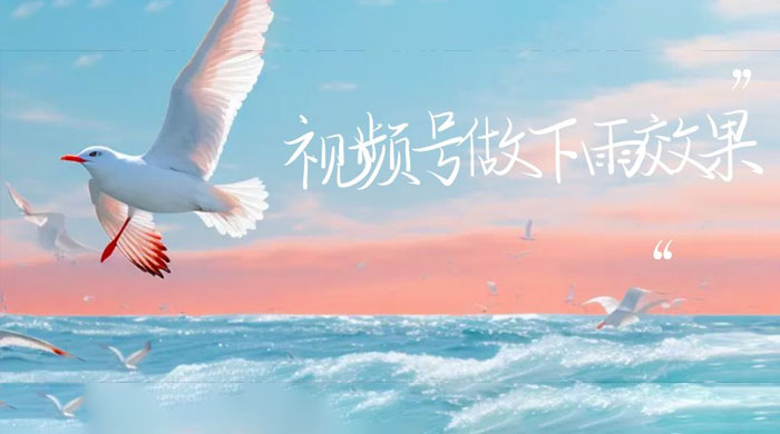 视频号做下雨视频：一个账号快速涨粉，轻松变现 - 项目资源网