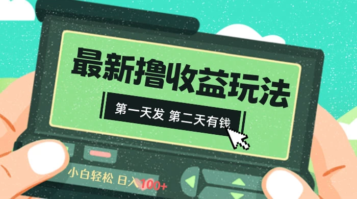 2024 最新撸视频收益玩法，第一天发，第二天就有钱 - 项目资源网
