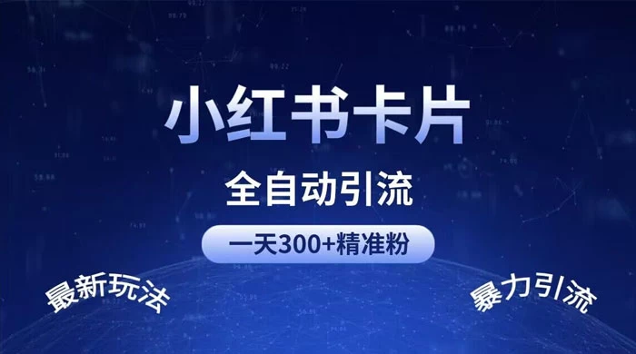 一天 300+ 精准粉，小红书笔记引流配合脚本全自动玩法详解 - 项目资源网